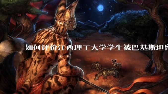 如何评价江西理工大学学生被巴基斯坦留学生群殴?